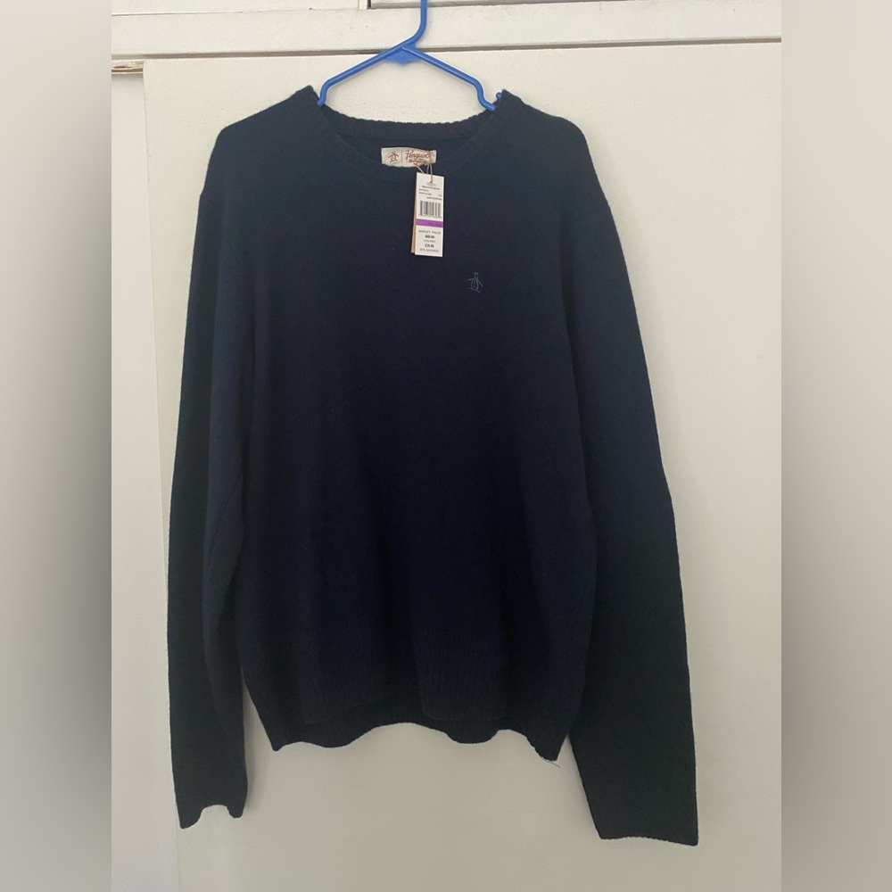 Original Penguin Men’s Raglan Crew Neck Sweater -2XL